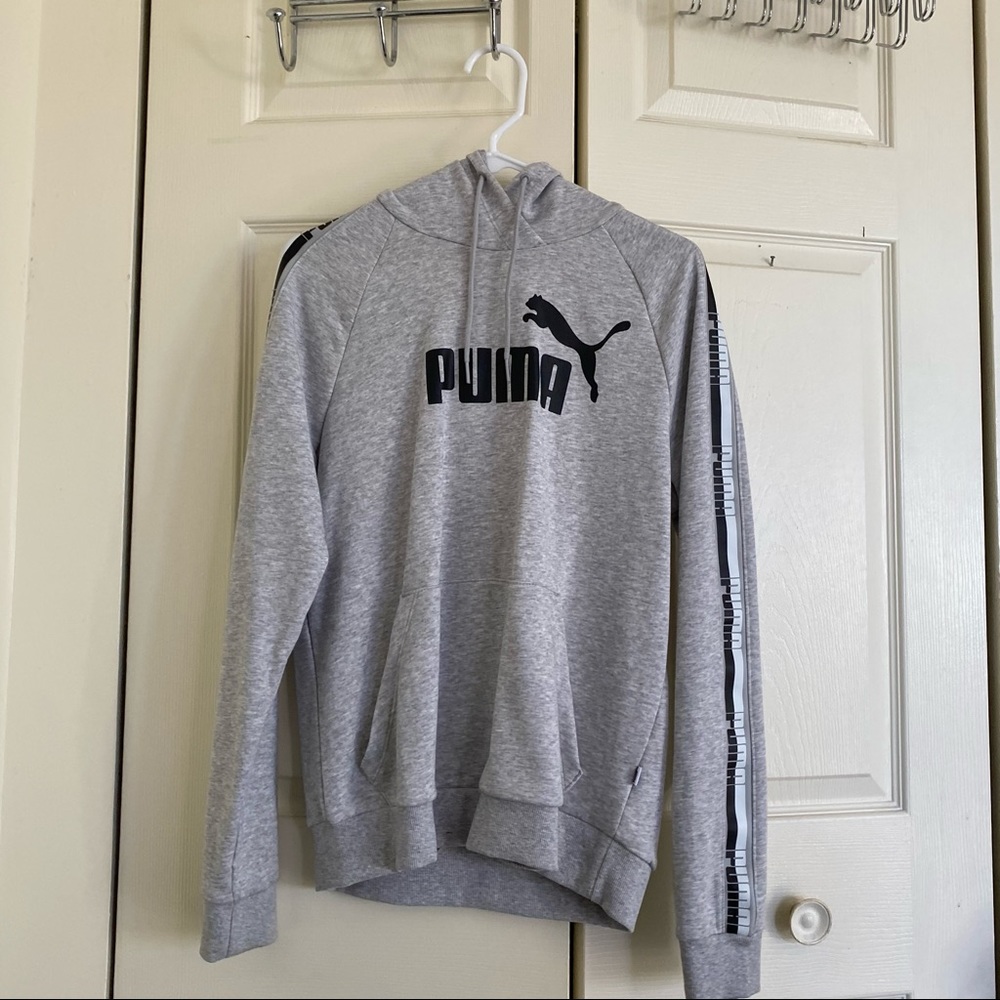 Gray puma hoodie